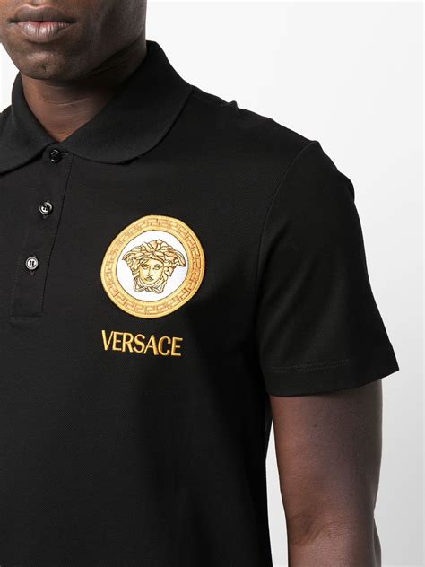 polo versace azzura|Men's Versace Designer Polo Shirts .